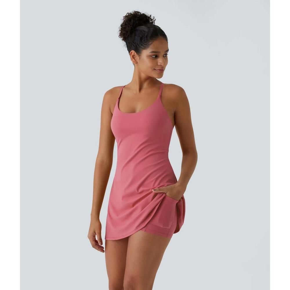 NWT Halara Softlyzero™ Plush Backless Active Dres… - image 1